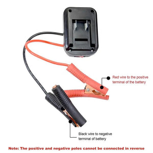 aptador de Carga de Bateria de Lítio para Carro, Clipe de Carregador, Acendedor de Auto, Iniciador de Emergência para Makita, Adaptador de Cabo de Reforço, Ferramentas de Emergência DIYAd