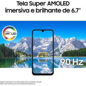 Smartphone Samsung Galaxy A17 128 GB, 4GB RAM, Cinza, 6,7", Câmera Tripla + Selfie de 13MP