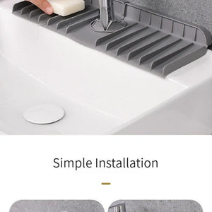 Tapete de Silicone para Torneira, Suporte para Esponja de Sabão, Tapete de Secagem para Pia de Cozinha, Protetor de Splash para Pia de Cozinha, Almofada de Drenagem