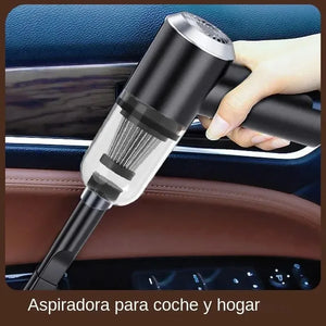 Aspirador de Carro Sem Fio 9000Pa Carregamento USB 1200mAh Aparelho de Limpeza Portátil Mini Aspirador Úmido e Seco para Uso Doméstico