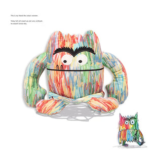 O Monstro das Cores Pelúcia Brinquedo Favor de Festa Decoração Crianças Bebê Almofada de Conforto Brinquedos de Pelúcia para Crianças Presentes Bonitos 15-35cm