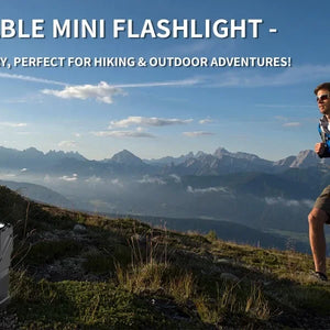 Lanterna LED Recarregável por USB MINI Portátil com Ímã na Cauda Luz de Trabalho Super Brilhante Lanterna de Camping Lateral COB Lanterna de Emergência