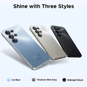 Telefone Móvel DOOGEE Note56 X PRO 5G Corpo Slim de 8,45mm Bateria de 6150mAh Assistente de IA Gemini Widevine L1 Android 16 Smartphone NFC