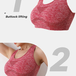 Sutiã Push Up Respirável para Mulheres, Roupas de Esporte, Corrida, Yoga, Fitness
