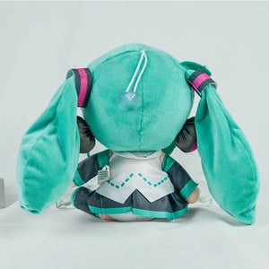 Desenho animado 20cm Boneca de pelúcia Hatsune Miku Brinquedo Anime sakura Miku snow Miku Personagem Kawaii Posição sentada Fufu Presente de Natal para crianças
