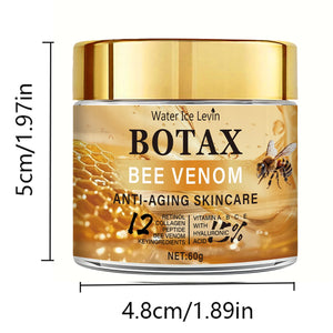 Creme de Veneno de Abelha "Botax" - Tratamento de Rugas Profundas, Rejuvenescimento da Pele e Ação Firmadora com Água de Colágeno Ice Levin. 60g.