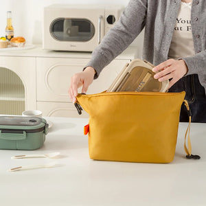 1 peça Pacote de Almoço Bolsa Bento Isolada Caixa de Almoço de Papel Alumínio Bolsa de Gelo Bolsa de Jantar Portátil Armazenamento de Alimentos para Piquenique Bolsa de Mão