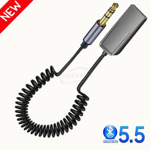 Receptor de Áudio Bluetooth 5.4 Sem Fio Dongle USB Para 3,5mm Aux Jack Kit Mãos Livres Para Carro Receptor de Carro Transmissão BT Com Microfone