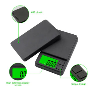 Balança de Precisão de Bolso 1000g X 0,1g - Balança Digital para Gramas, Alimentos, Joias, Onças/Grãos com LCD Retroiluminado - Mini Balança para Viagem