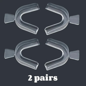 1-4 pares de Alinhadores de Dentes Unissex de Silicone Invisível, Bandeja Ortopédica Dental para Clareamento e Endireitamento, Uso Noturno, Ferramenta de Cuidado Dental