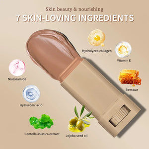 Bastão de Cor de Pele à Prova d'Água Nutritivo Sólido Sérum Tinta Base Bálsamo Cor de Pele Contorno Facial Bastão de Maquiagem