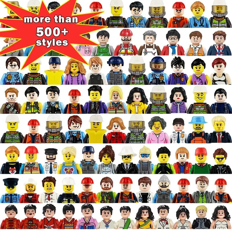 Series of People Professional Building Blocks Mini 3D Figure Kids DIY Toys Boys and Girls Classic Christmas Gift JM227