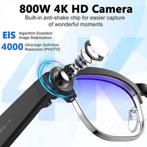 2026 New Upgrade Smart Glasses AI  Camera Photo Recognition Bluetooth Call Translation Video Recording Voice Sunglasses for Men