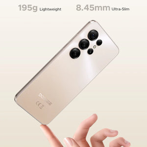 Telefone Móvel DOOGEE Note56 X Corpo Slim de 8,45mm Tela de 6,56" 90Hz Android 16 Bateria de 6150mAh Reconhecimento de Cena com IA Smartphone