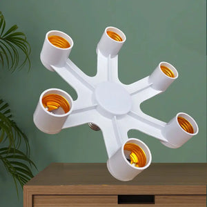 Divisor de Soquete de Base E27 E27 para E27 EU Suporte de Lâmpada LED 2em1/3em1/4em1/5em1/6em1 Adaptador de Soquete de Lâmpada LED Suporte de Lâmpada