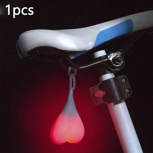 Luz de Ovo para Bicicleta, Bicicleta de Montanha, Passeio Noturno, Luz Traseira Criativa, Equipamento de Ciclismo, Acessórios para Bicicleta, Luz de Advertência, Personalidade