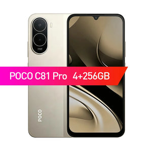 Smartphone POCO C81 Pro Versão Global 6,9 polegadas Display 120Hz Bateria de 6000mAh UNISOC T7250 Octa-core HyperOS 3 2026 Telefone Móvel