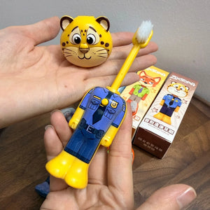 Escova de Dentes Escalável Disney Zootopia Figuras de Anime Fofas Nick e Judy Escova de Dentes Transformável com Cerdas Macias Cerdas Finas Presentes para Crianças
