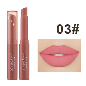 Batom Matte Matte Não Desbotável Hidratante Maquiagem Europeia e Americana Batom Matte Veludo Batom Matte à Prova d'Água Não Fácil de Desbotar Batom Matte Batom