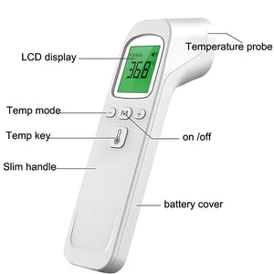 Infrared Thermometer Body Digital Electronic Non-contact Forehead Measure Temperature Tool ABS Forehead Thermometer