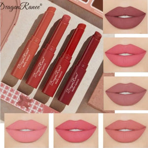 Batom Matte Matte Não Desbotável Hidratante Maquiagem Europeia e Americana Batom Matte Veludo Batom Matte à Prova d'Água Não Fácil de Desbotar Batom Matte Batom