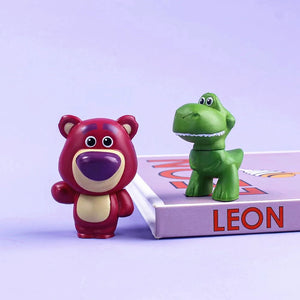 8Pçs Personagens Toy Story 4 Woody Buzz Lightyear Versão Q Boneco de Ação Brinquedo Infantil Mini Figurinha Decoração de Aniversário Anime Presente