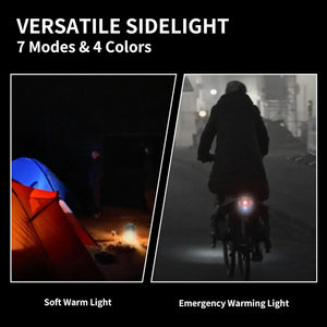Lanterna LED Recarregável por USB MINI Portátil com Ímã na Cauda Luz de Trabalho Super Brilhante Lanterna de Camping Lateral COB Lanterna de Emergência