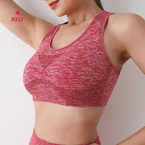 Sutiã Push Up Respirável para Mulheres, Roupas de Esporte, Corrida, Yoga, Fitness
