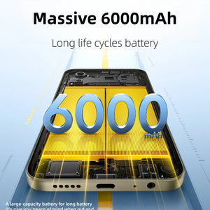 Smartphone POCO C81 Pro Versão Global 6,9 polegadas Display 120Hz Bateria de 6000mAh UNISOC T7250 Octa-core HyperOS 3 2026 Telefone Móvel