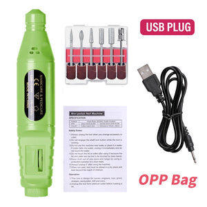 LINMANDA Kit de Brocas Elétricas 6 em 1 Remover Polidor Manicure Lixa de Unha Portátil Equipamento de Broca de Unha Máquina de Ferramentas em Caneta