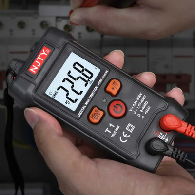Multímetro Digital Mini Inteligente RMS 4000 Contagens Voltímetro Teste de Tensão de Faixa Automática Continuidade Resistência NCV Doméstico