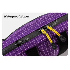 HIKEMAN Dyneema Fiber Waist Pack 1.1L Impermeável UltraLeve Multi Bolso para Ciclismo Corrida Caminhada Camping Esportes ao Ar Livre