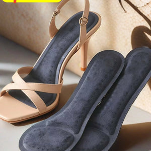 Pacote com 2 Pares de Sapatos de Salto Alto com Solas Autoadesivas, Solas Confortáveis para o Verão, Mulheres, Solas com Tecnologia de Absorção de Suor, Camada Antiderrapante, Solas de 7 Polegadas