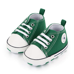 New Baby Shoes Boys Girls Classic Canvas Casual Sneakers Spring Newborn First Walker Toddler Soft Sole Non-Slip Walking Shoes