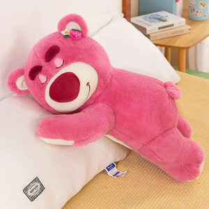 Disney 30cm História Lotso Urso Fofo Morango Sofá Almofada Pelúcia Brinquedos de Pelúcia para Crianças Meninas Amigos Festivais Presente de Aniversário