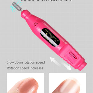 LINMANDA Kit de Brocas Elétricas 6 em 1 Remover Polidor Manicure Lixa de Unha Portátil Equipamento de Broca de Unha Máquina de Ferramentas em Caneta
