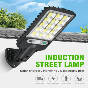 1/2/3/4PCS Luzes Solares para Exterior 3 Modos 200COB Lâmpada de Rua à Prova d'Água com Sensor de Movimento Iluminação de Segurança para Jardim Pátio Caminho Quintal