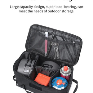 Bolsa de Armazenamento para Tanque de Gás para Camping ao Ar Livre, Grande Capacidade, Bolsa de Ferramentas com Estaca para o Solo, Bolsa para Lata de Gás, Conjunto de Utensílios de Cozinha para Piquenique