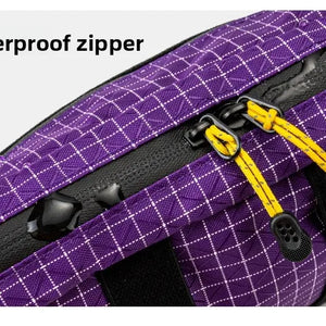 HIKEMAN Dyneema Fiber Waist Pack 1.1L Impermeável UltraLeve Multi Bolso para Ciclismo Corrida Caminhada Camping Esportes ao Ar Livre