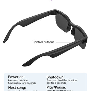 Novos Óculos de Sol Inteligentes Bluetooth Sem Fio Óculos Multifuncionais com Chamada Bluetooth Mãos Livres Proteção UV para Esportes ao Ar Livre