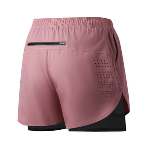Calções de Corrida Masculinos Secagem Rápida Fitness Pretos de Dupla Camada para Homens Novos para Treino de Esportes e Musculação