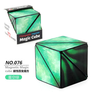 Variedade Geométrica Cubo Mágico Magnético Anti Estresse 3D Cubo de Quebra-Cabeça de Mão para Crianças Aliviador de Estresse Brinquedo Fidget