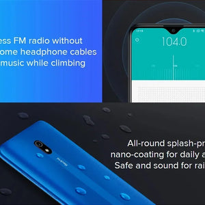 Firmware global Xiaomi Redmi 8A smartphone 4G 64G 5000mAh 6.22 polegadas Snapdragon 439 12MP 18W Reconhecimento facial telefone usado