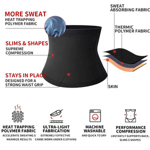Men's Abdominal Reducer Sauna Body Shaper Fitness Waist Trimmer Waist Trainer Belly Shaping Waist Trainer Corset