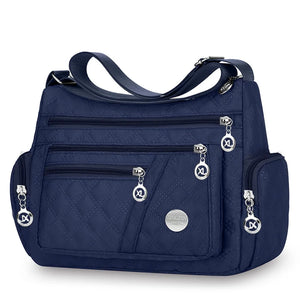 Bolsa transversal quadrada, versátil para homens e mulheres, nova bolsa grande, bolsa de tecido, bolsa de ombro estilo Oxford, fashionável