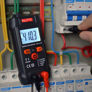 Multímetro Digital Mini Inteligente RMS 4000 Contagens Voltímetro Teste de Tensão de Faixa Automática Continuidade Resistência NCV Doméstico