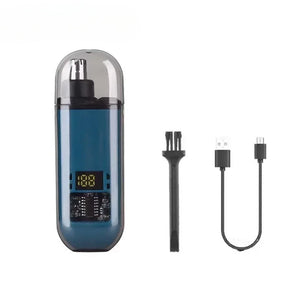 Aparador de Cabelo para Nariz e Ouvidos para Homens - Recarregável via USB C, Portátil, Carregamento Rápido, Kit de Higiene Compacto