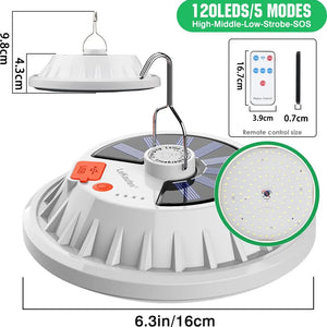Lanterna de Camping Portátil Power Bank Lanterna LED para Camping Lanterna de Mão à Prova d'Água Luz de Tenda Externa Lanterna Recarregável Holofote Lanterna