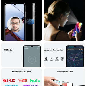 Telefone Móvel DOOGEE Note56 X PRO 5G Corpo Slim de 8,45mm Bateria de 6150mAh Assistente de IA Gemini Widevine L1 Android 16 Smartphone NFC