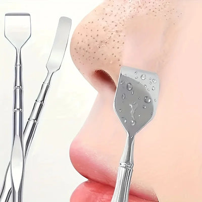 Removedor de Cravos de Dupla Face 1Pçs: Limpador de Poros Faciais, Esfoliante e Ferramenta de Massagem para Pele Lisa